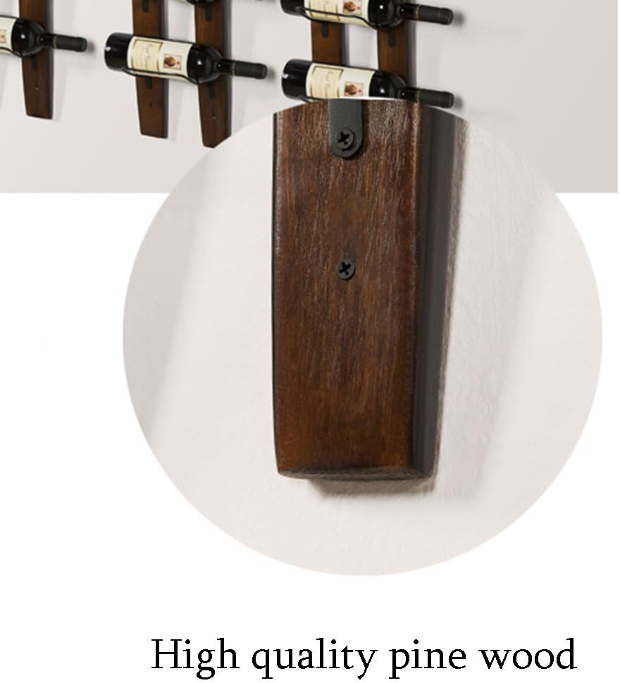 RONIXE Wall Mounted Wine Rack with 6 Bottles Storage