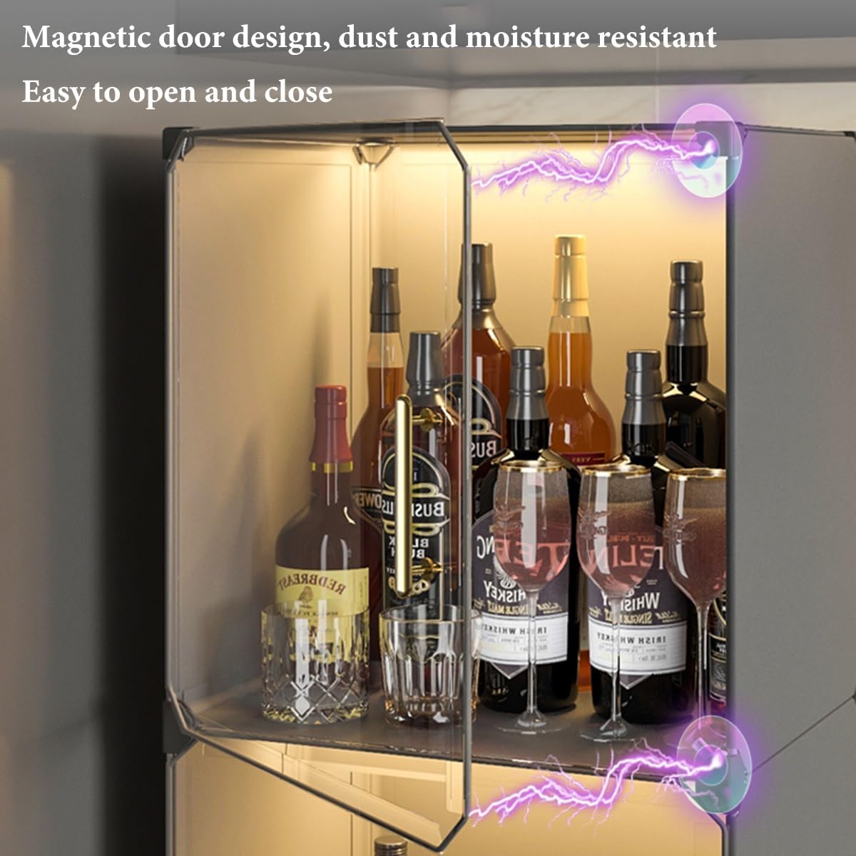 Freestanding Wine Rack with 2 Tiers and Stackable Design White