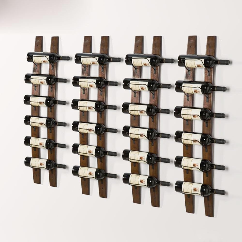RONIXE Wall Mounted Wine Rack with 6 Bottles Storage