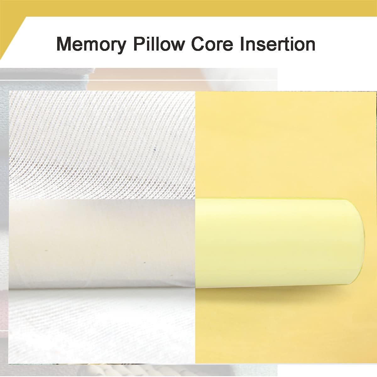 Velvetcossy Memory Foam Neck Support Pillow 24x6