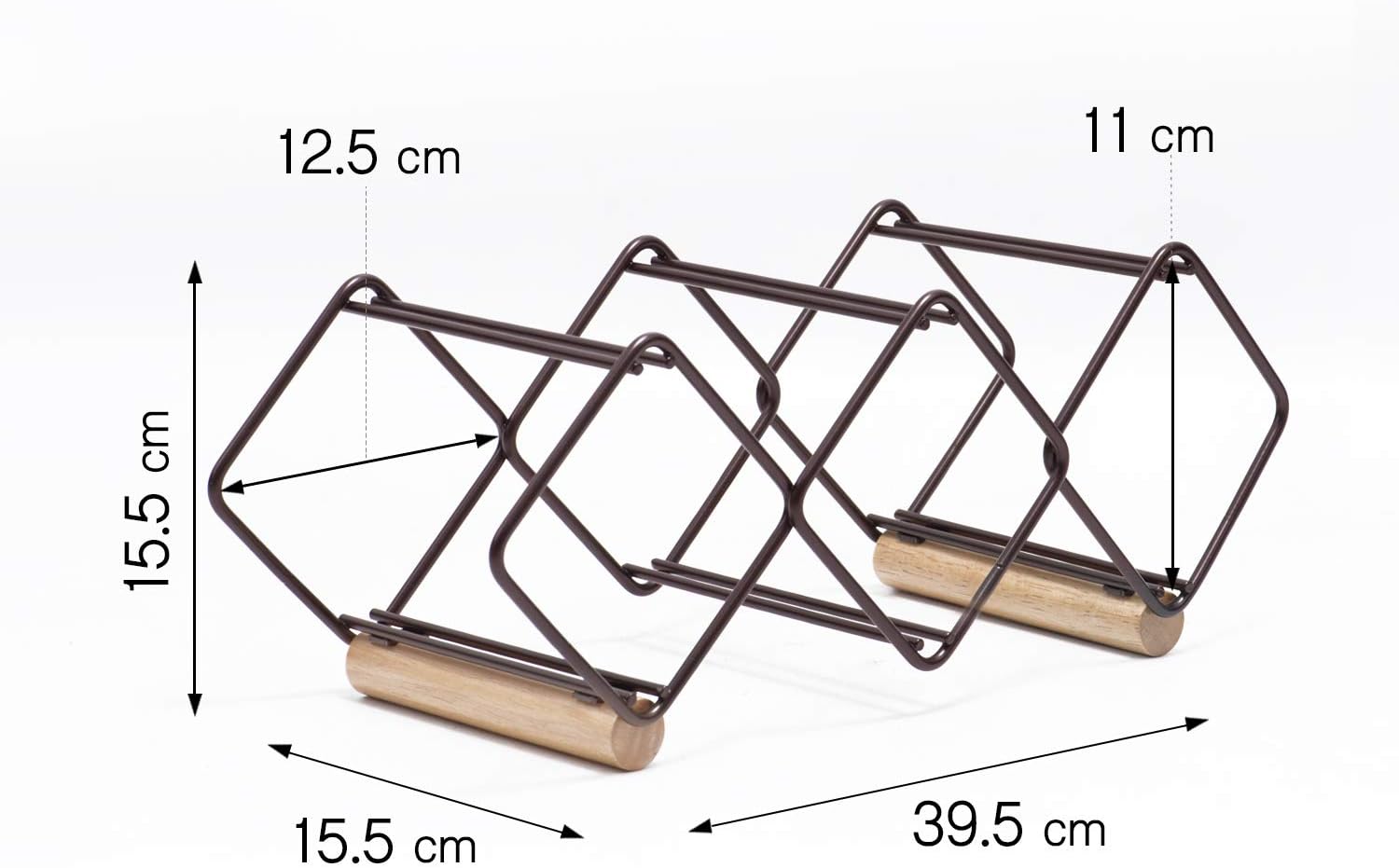 KINGRACK Freestanding Metal Wine Rack for 5 Bottles