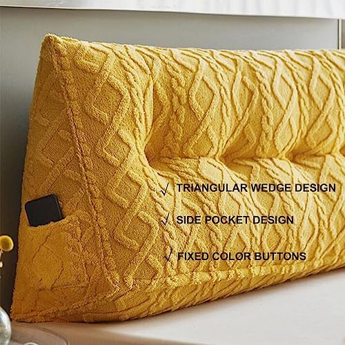 ZZYK Triangular Headboard Pillow with Removable Cover
