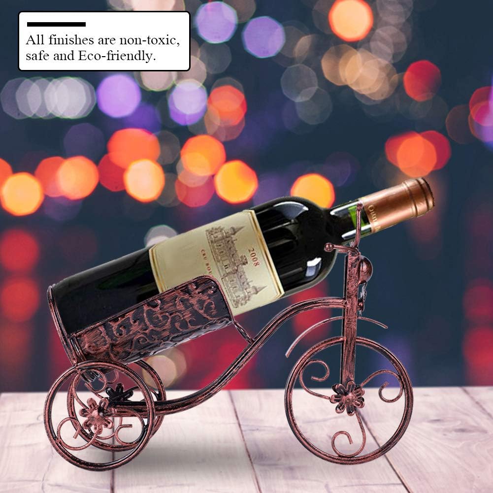 XPSSJMU Freestanding Tricycle Wine Rack
