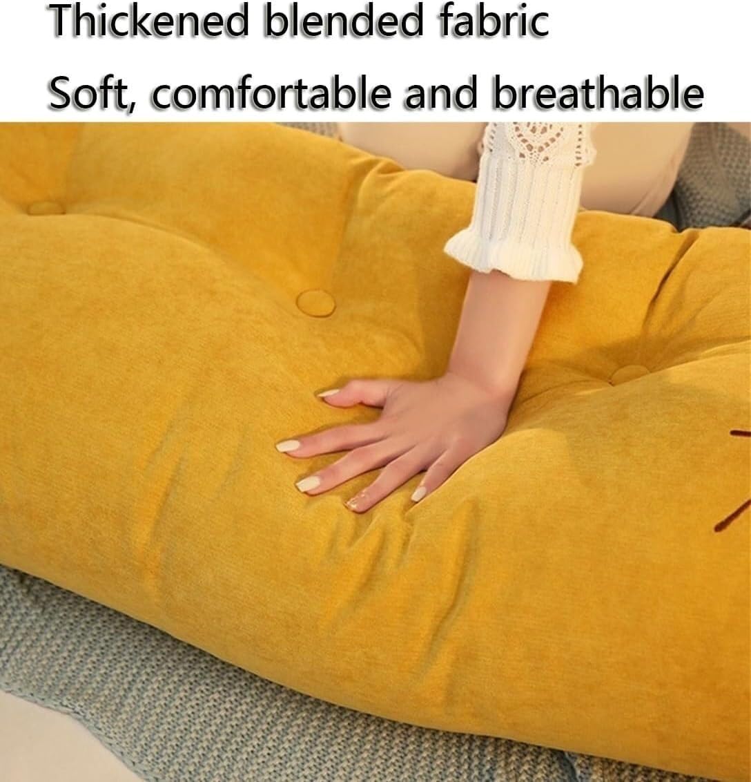 COZMAX Triangular Bed Head Pillow with Removable Cover
