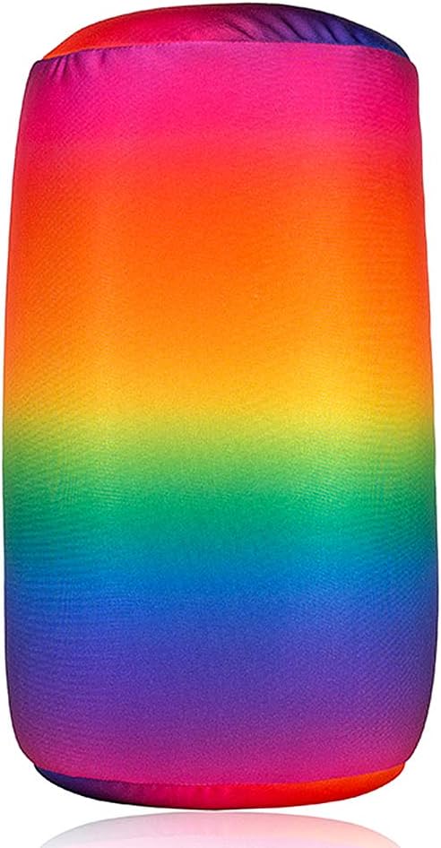 Focustree Squish Microbead Pillow - Rainbow Travel Neck Lumbar Support