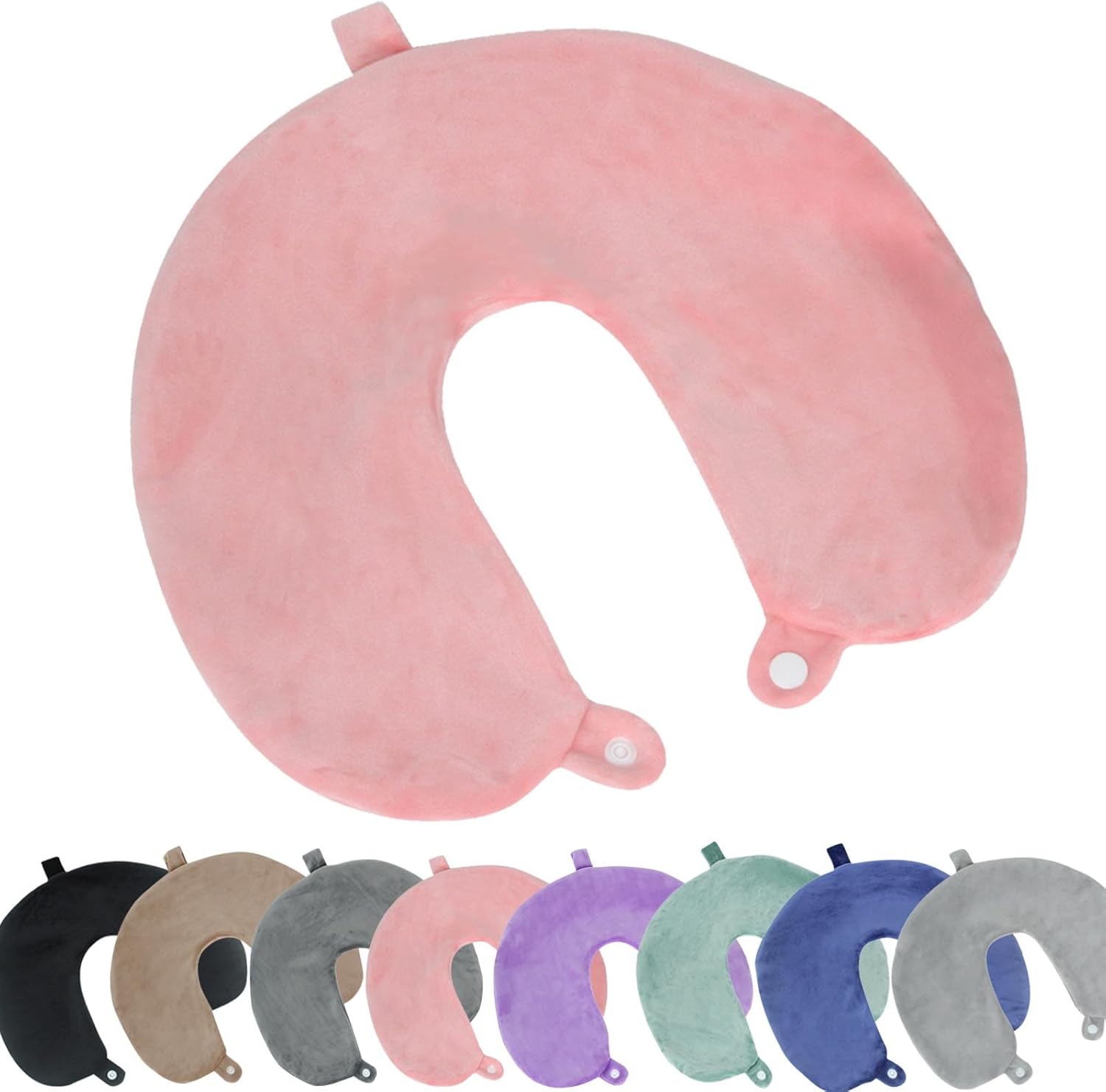 FEIYAUMI Travel Neck Pillow Cover - Zipper Design Soft Breathable