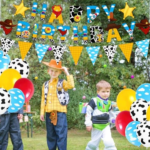 ZlucYYoo Cartoon Story Party Decorations 1