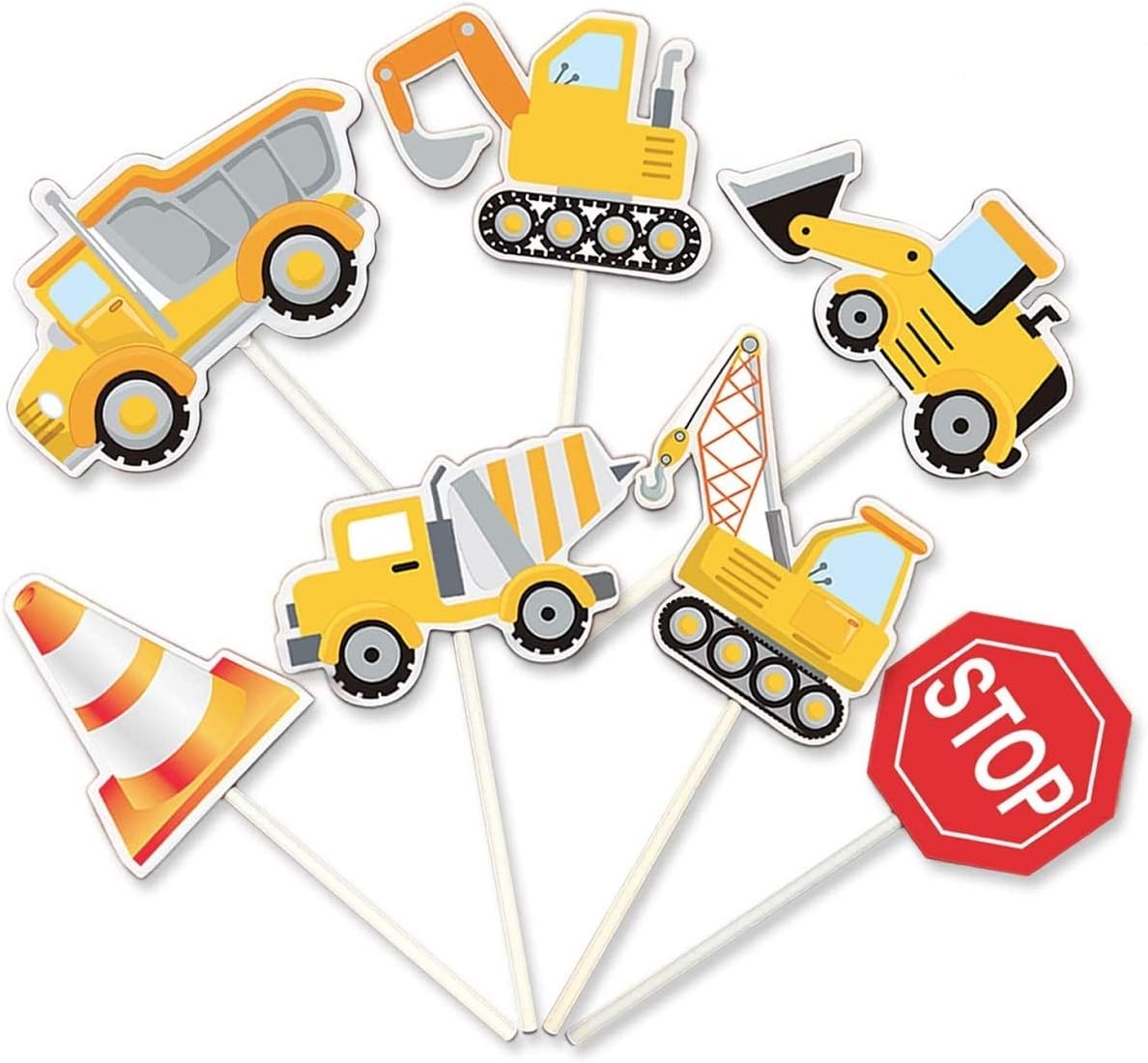ALISSAR 35-Pack Non-Edible Cupcake Toppers