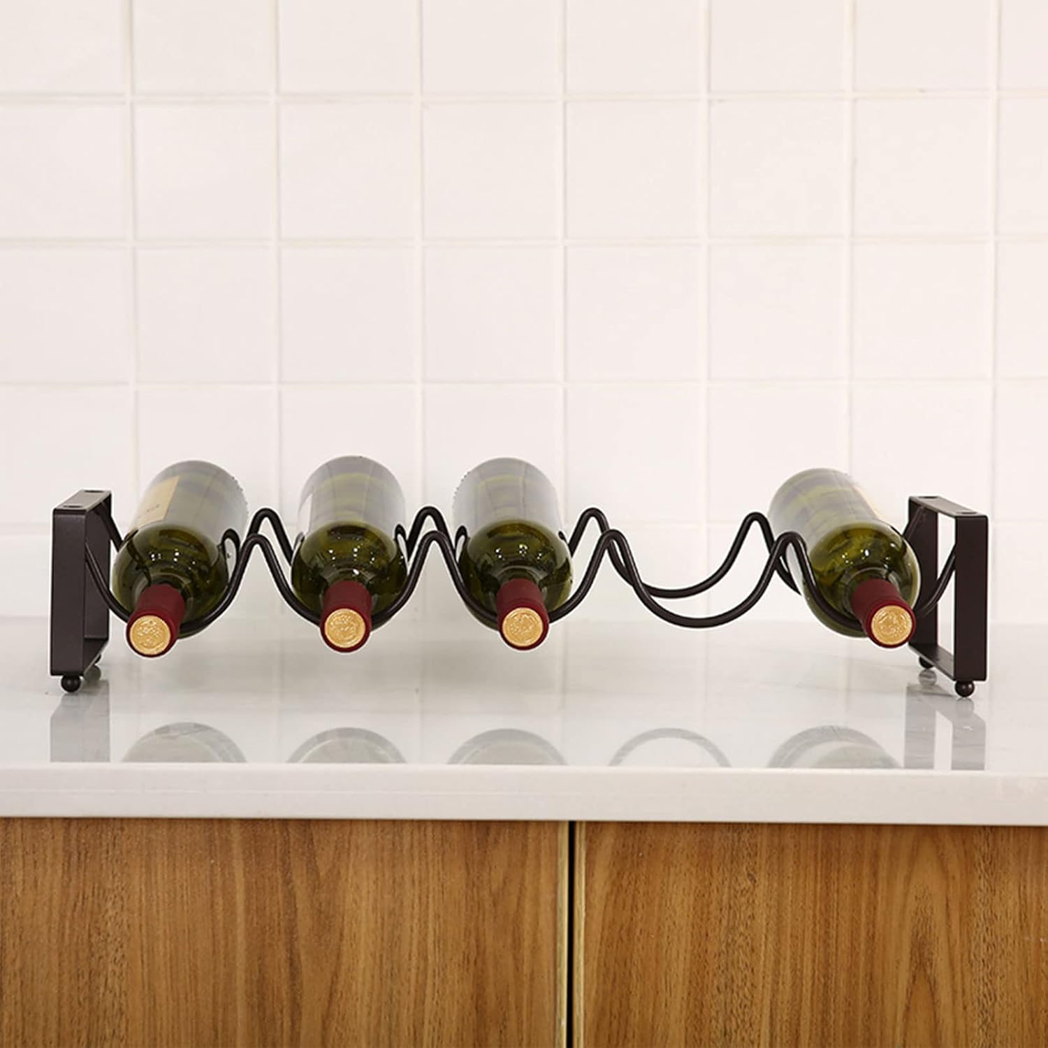 GANYKQ Freestanding Stackable Wine Rack