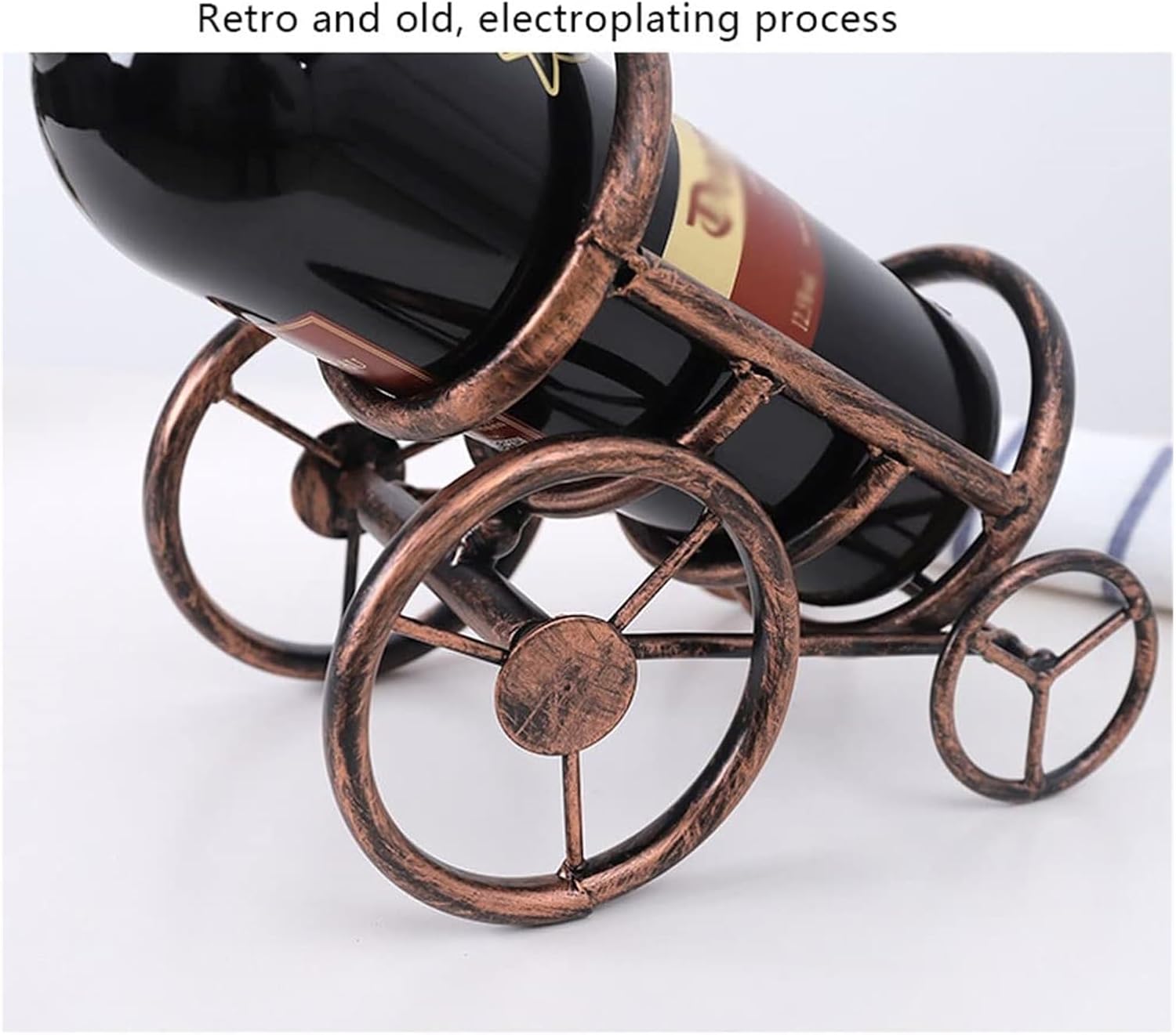 GTEFSWS Freestanding Wine Rack with Thickened Iron Frame