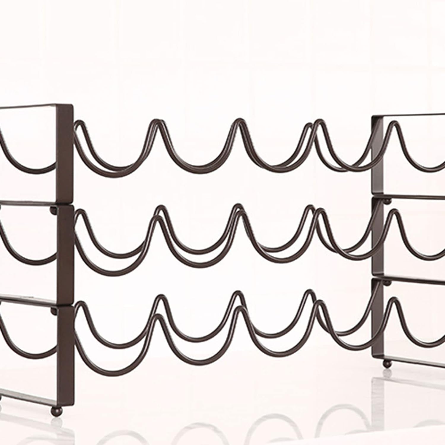 GANYKQ Freestanding Stackable Wine Rack