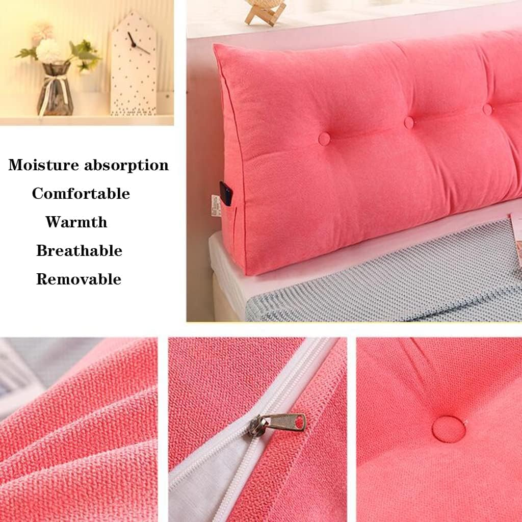 COZMAX Headboard Wedge Pillow - Pink 59inch