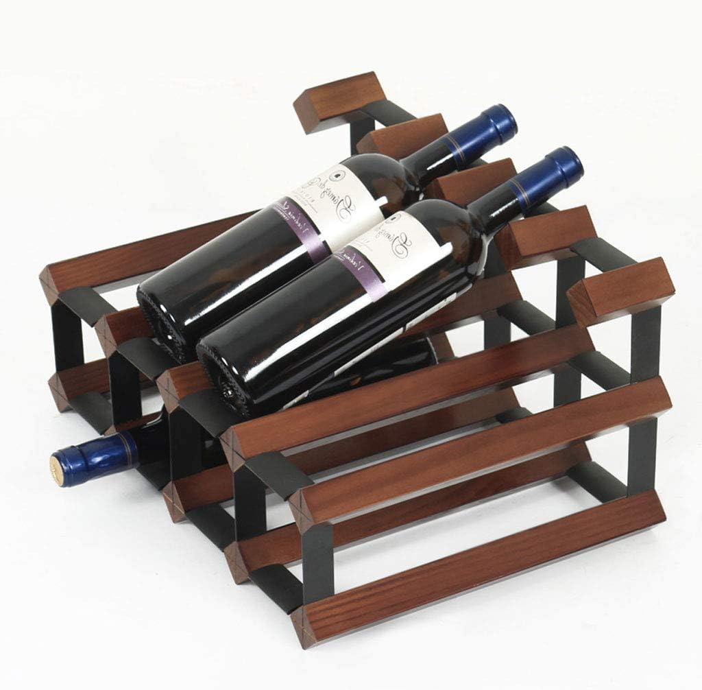 8-Bottle Wooden Wine Rack with Stylish Design 1