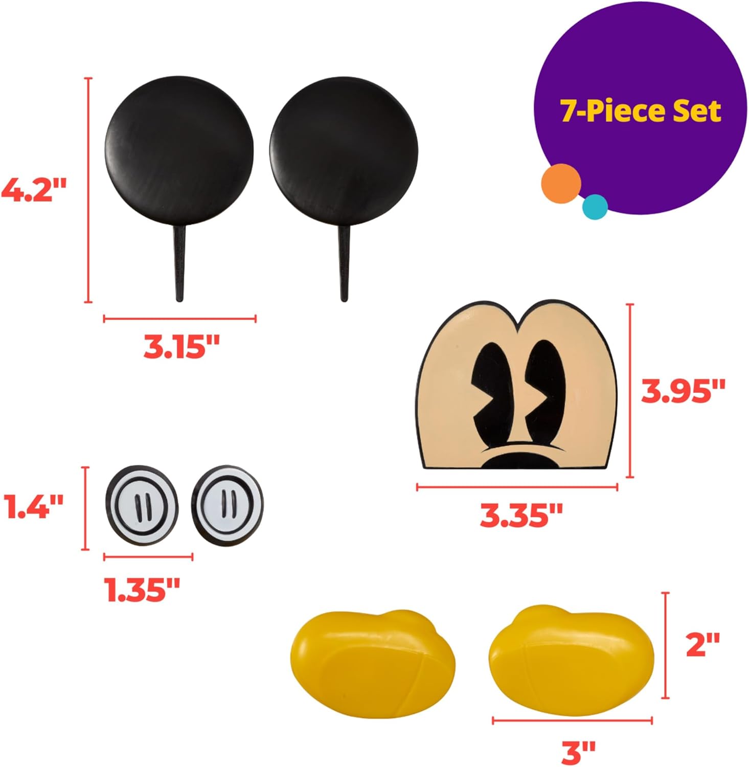 DecoSet Disney Mickey Mouse Cake Topper Set