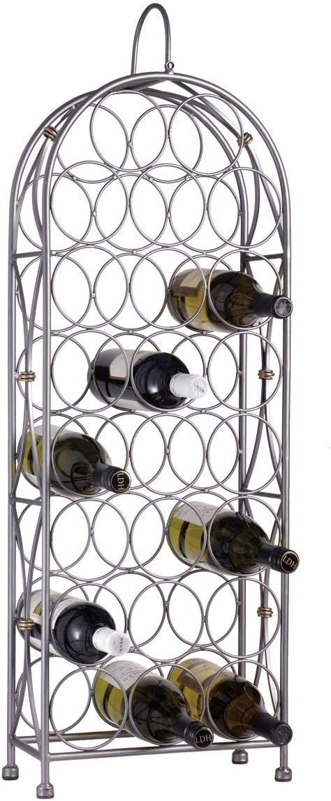 Bordeaux Chateau Freestanding Wine Rack 23 Bottle Storage