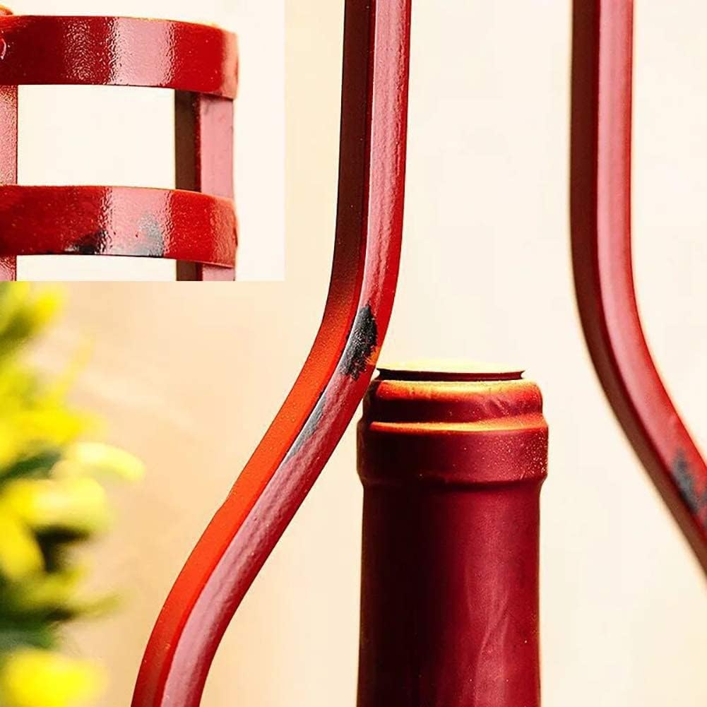 TOYOCC Wrought Iron Wine Rack Wall Mount 5 Bottles
