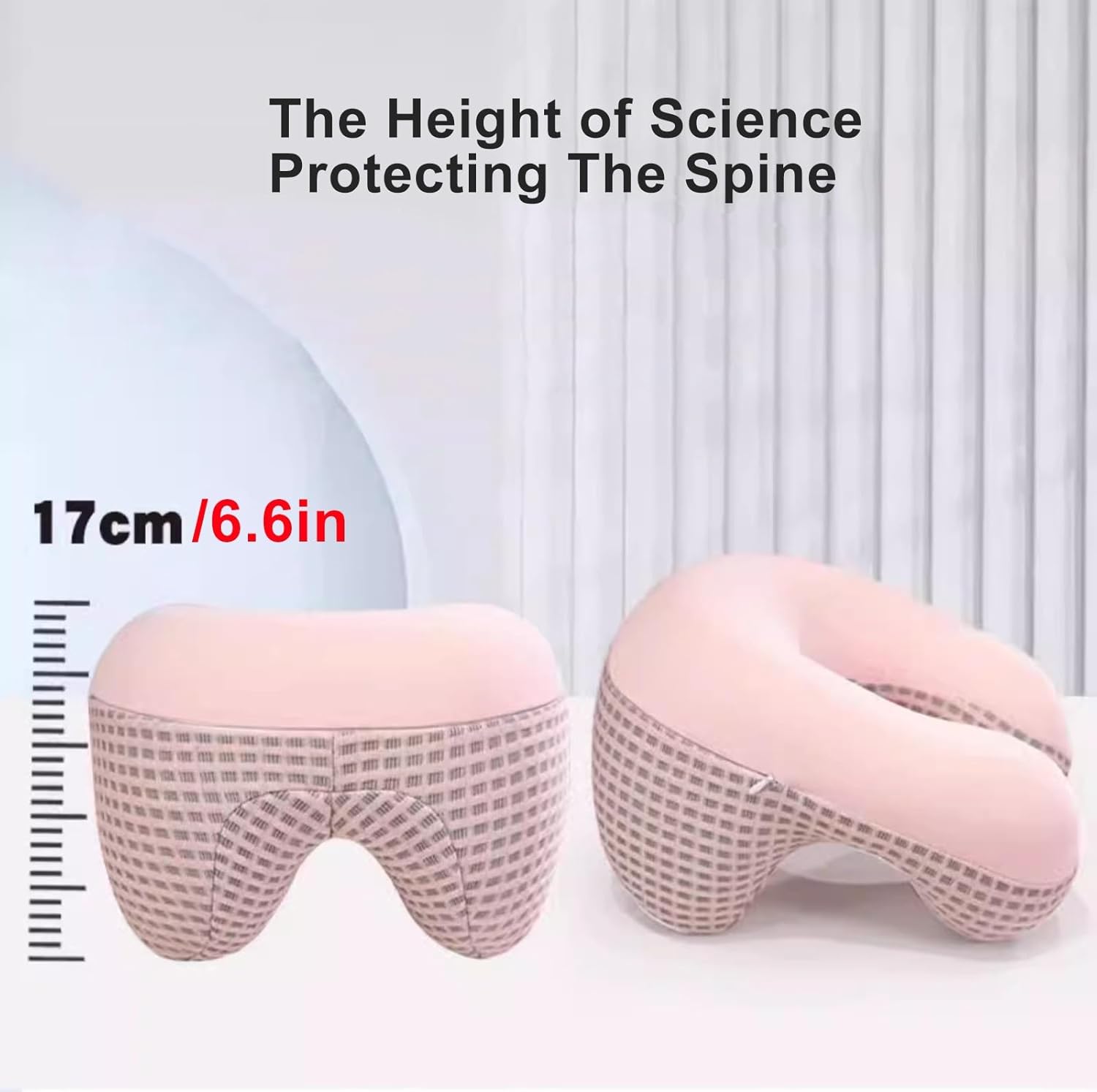 WAHHWF Face Down Pillow with Memory Foam and Removable Cover
