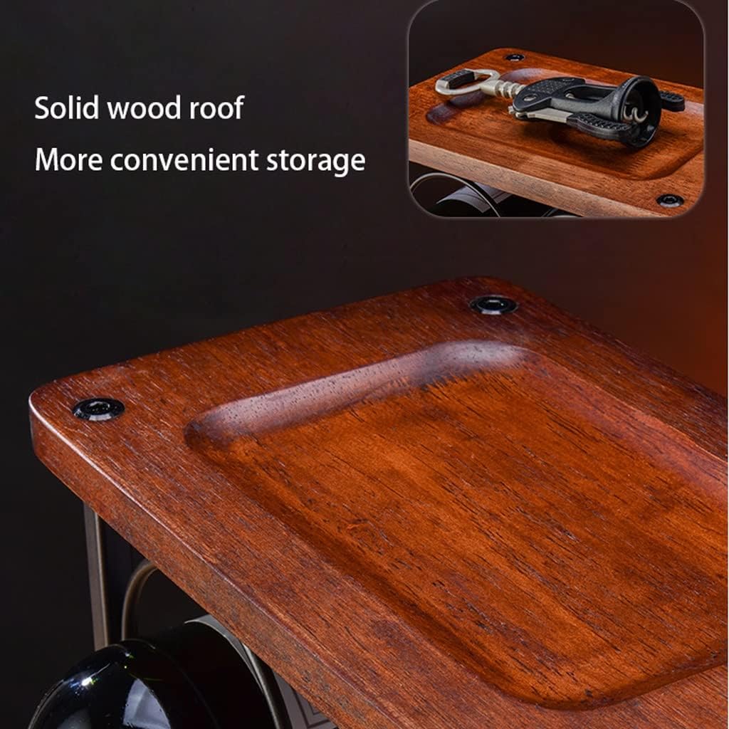 OXOAMP Freestanding Wine Rack with 6 Bottles and 2 Glass Holder