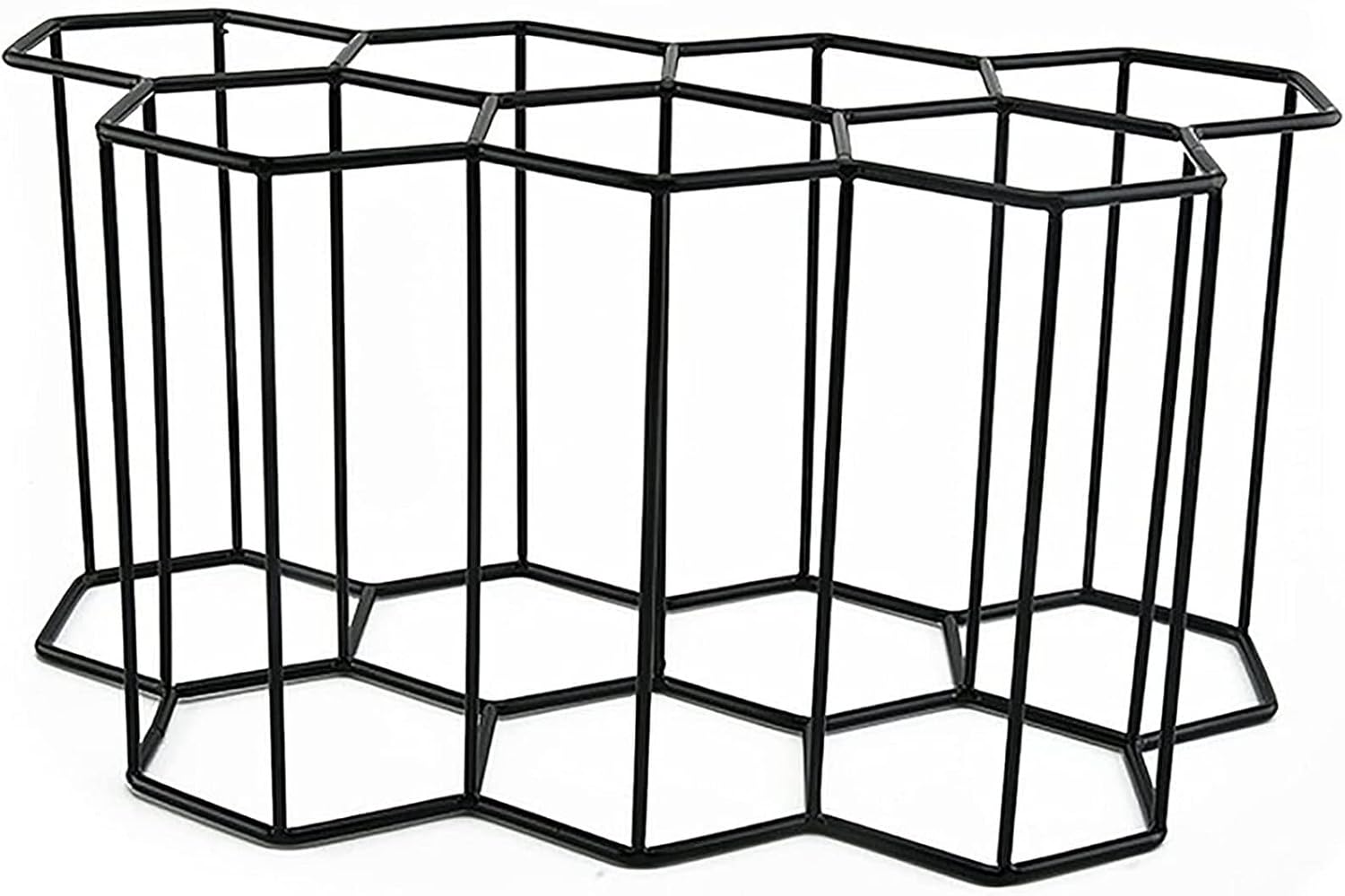 7 Bottles Freestanding Wine Rack Space Saver Black