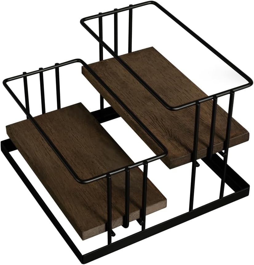 J JACKCUBE DESIGN 2 Tier Syrup Bottle Holder Rack