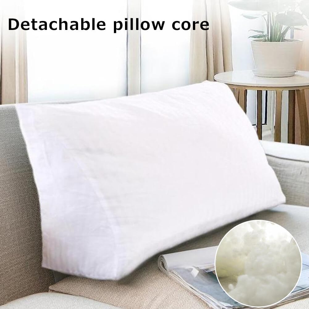 Triangle Sofa Pillow Lake Blue with Zipper