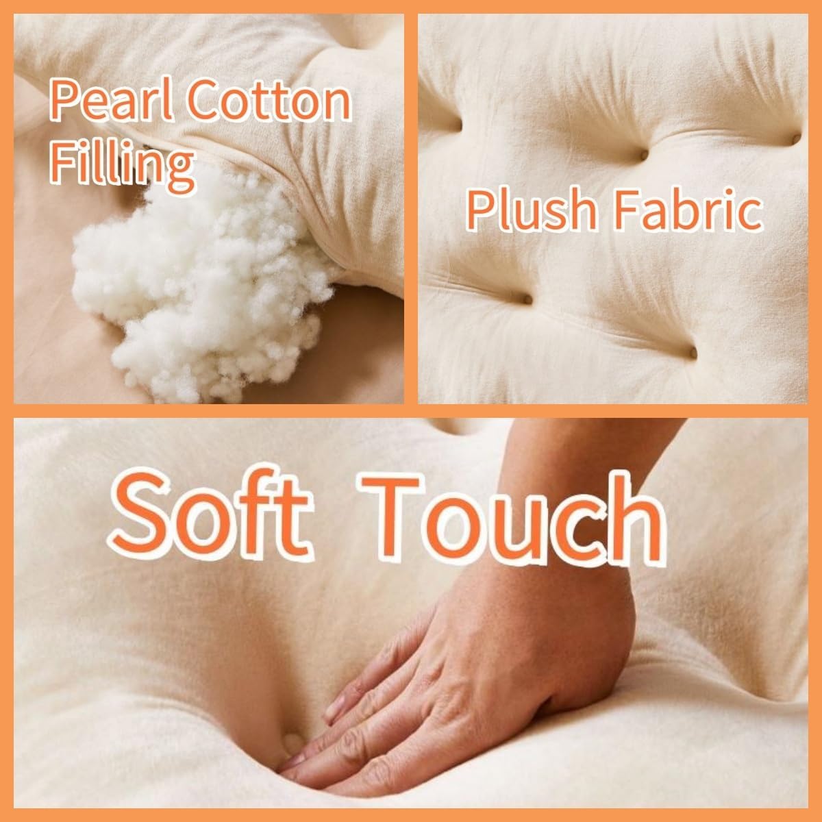 Plush Crown Shape Headboard Pillow Wedge for Bed