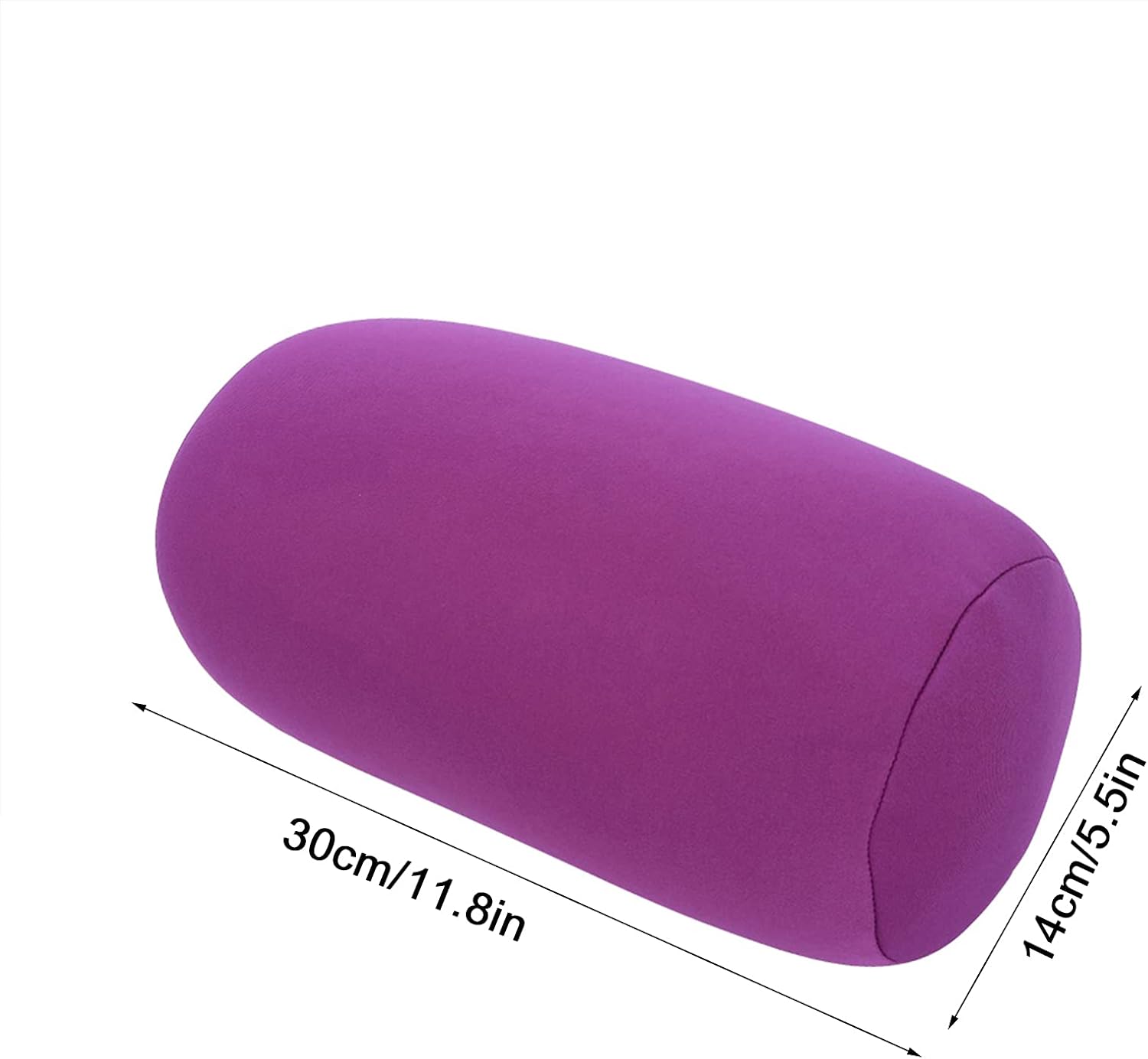 Oceanside Portable Neck Pillow with Microbead Support Purple