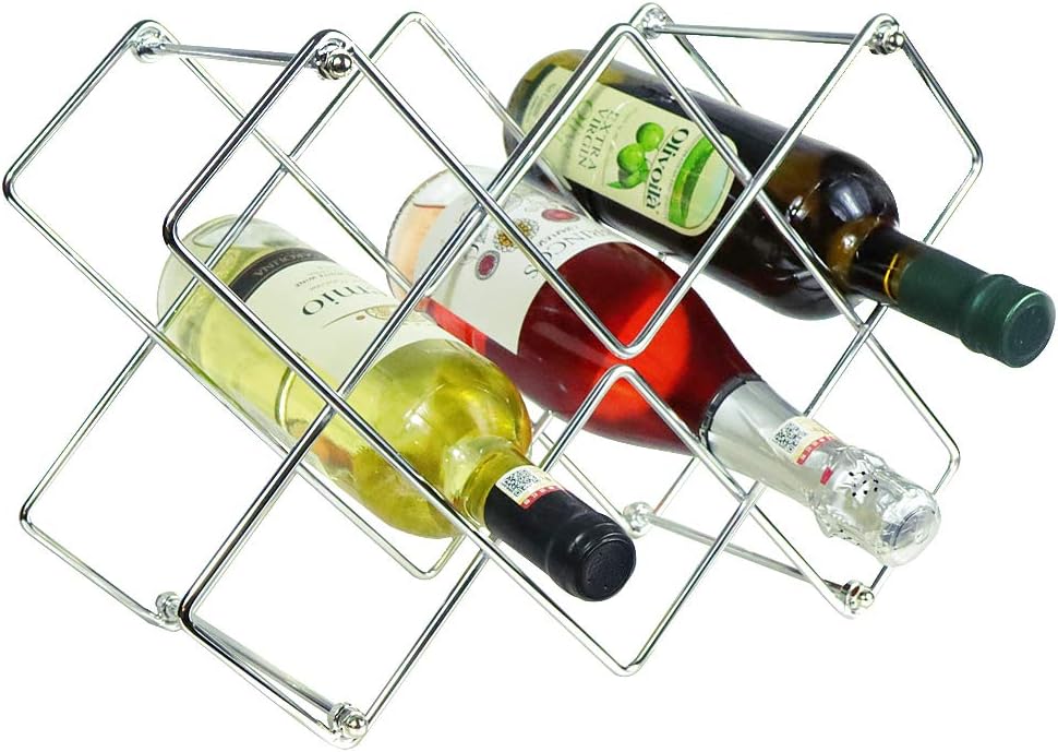 ADOUS HOUSE 10 Bottle Wine Storage Stand Cabinet