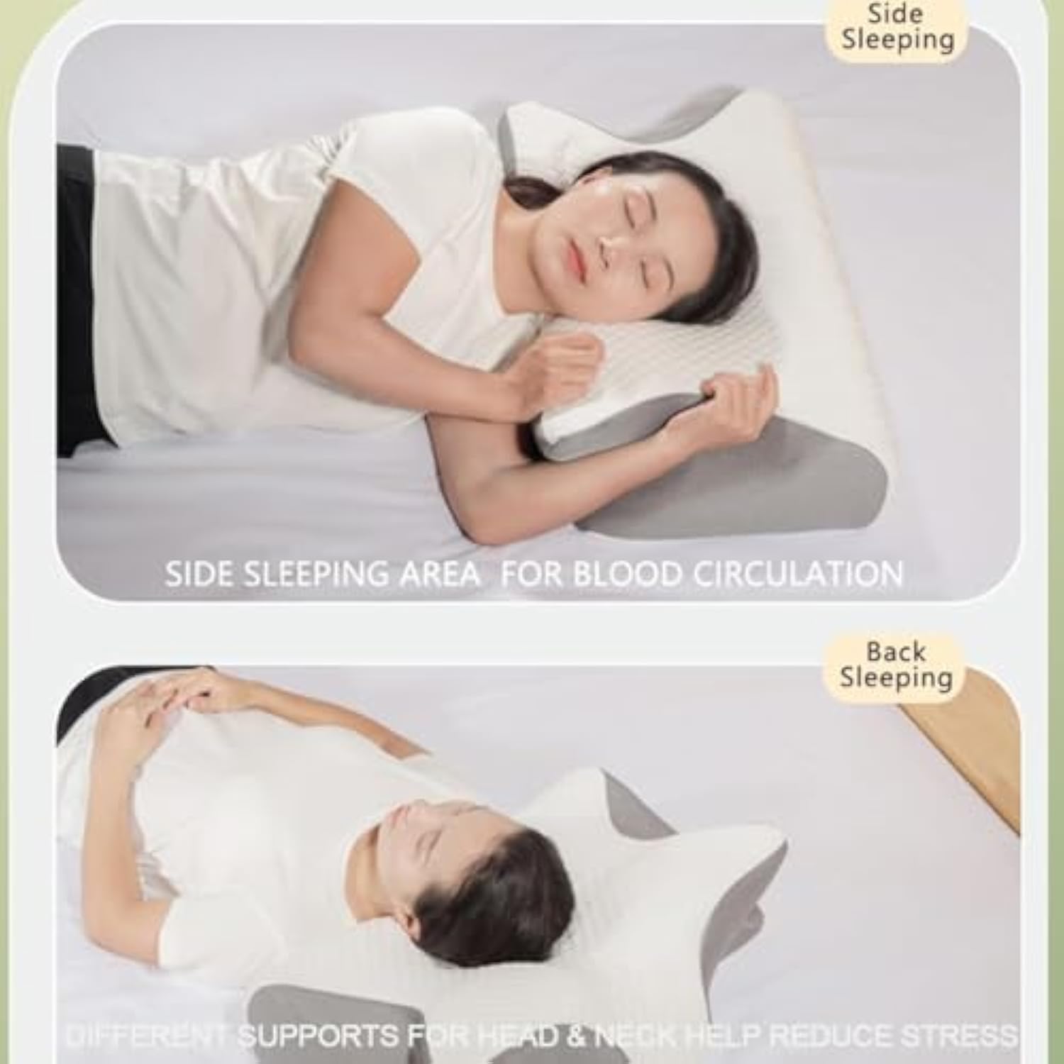 Orthinex Pillow 2025 Upgraded Ergonomic Neck Support Pillow Black