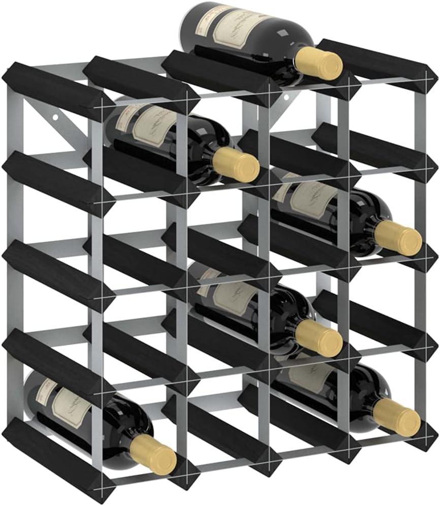 Bar Unit Storage Cabinet with 20 Bottle Wine Rack