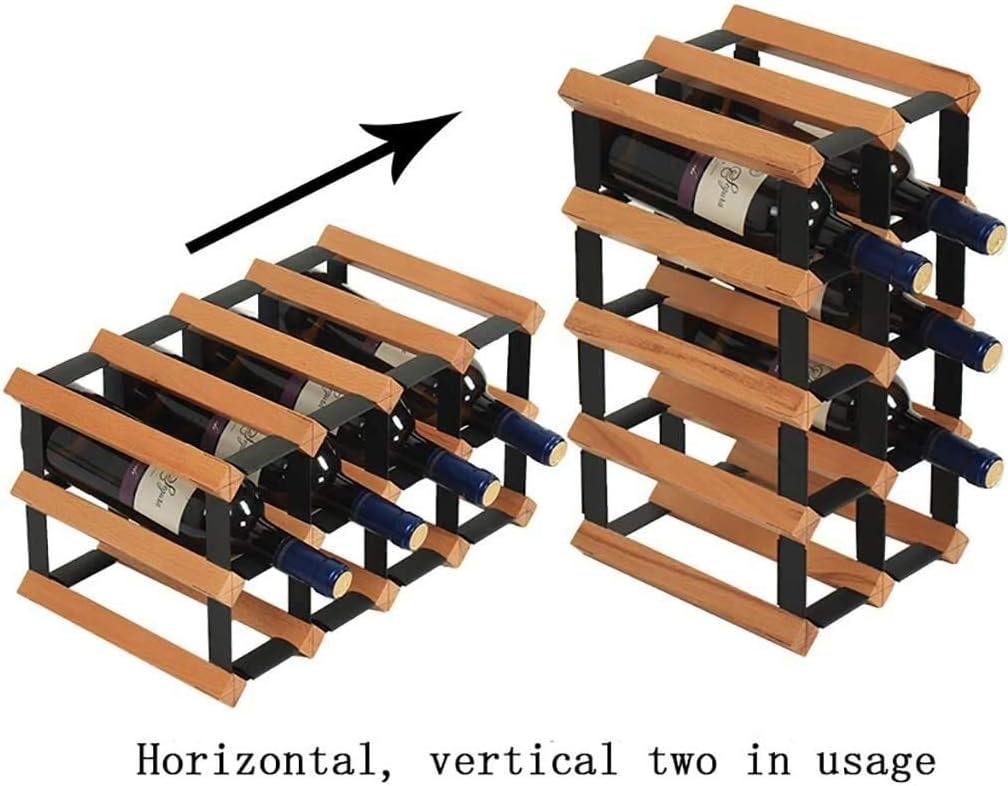 Free-Standing Multi-Layer Wine Rack for 15 Bottles