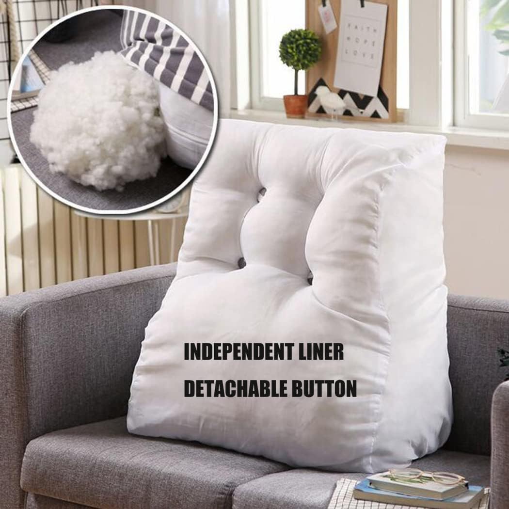 ZZYK Triangular Bedrest Support Pillow for Sofa Bed and Office Chair