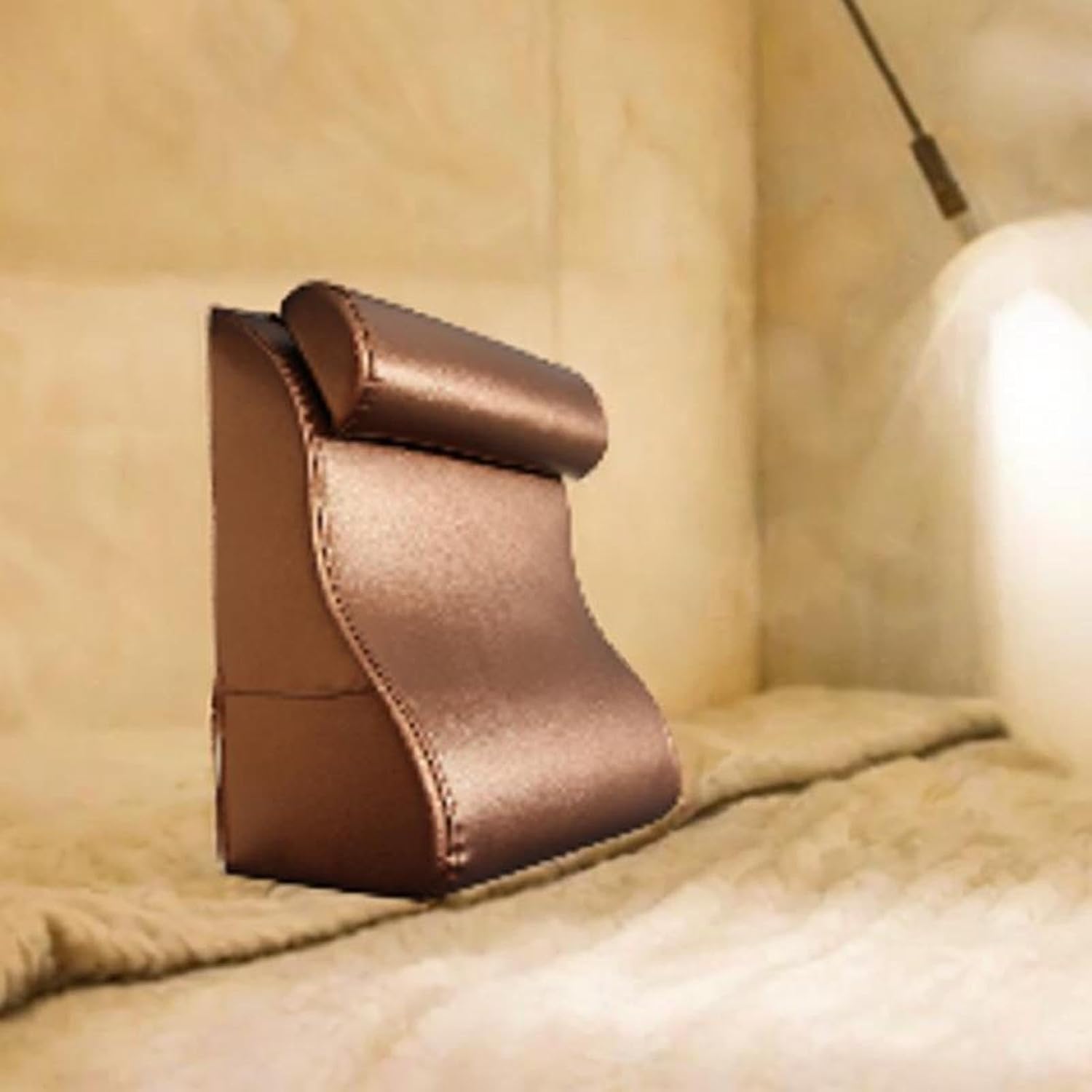 JISADER Headboard Wedge Support Pillows Lightweight Portable Brown