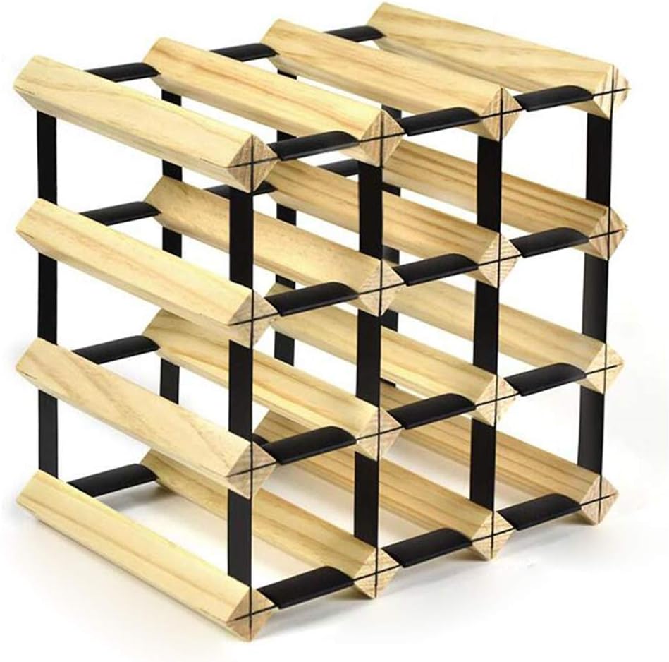 NOBIFT Wooden Wine Rack 4-20 Bottles Freestanding