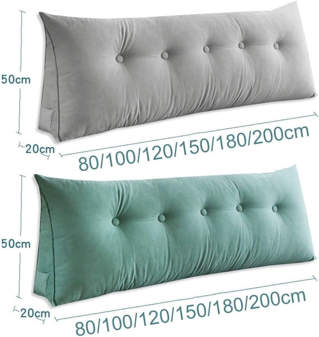 COZMAX Headboard Wedge Pillow Yellow 787in Reading Support Cushion