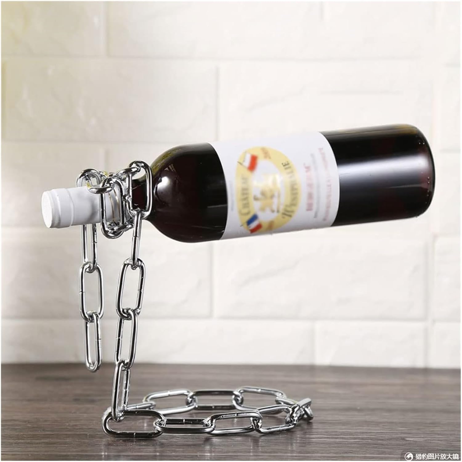 GTEFSWS Silver Freestanding Wine Rack with Suspension