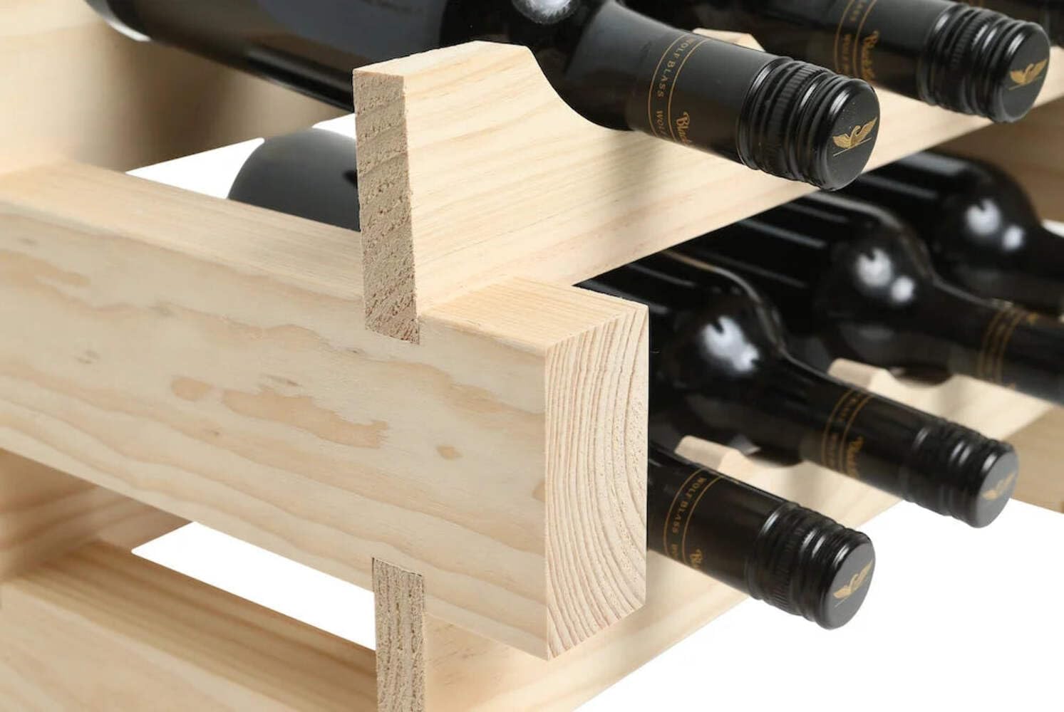 72 Bottle Wine Rack 12 Wide Dark Stain