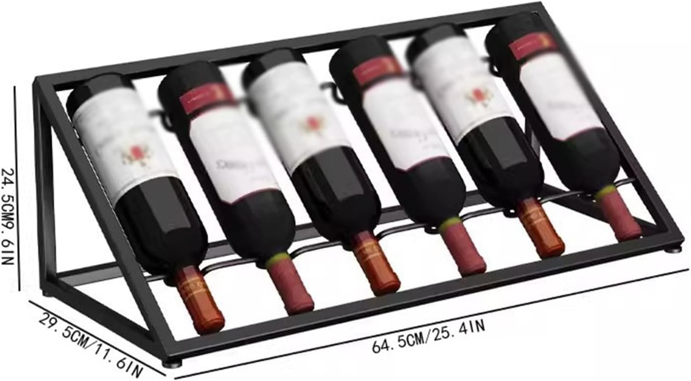 SONGCHAO Countertop Wine Rack Black