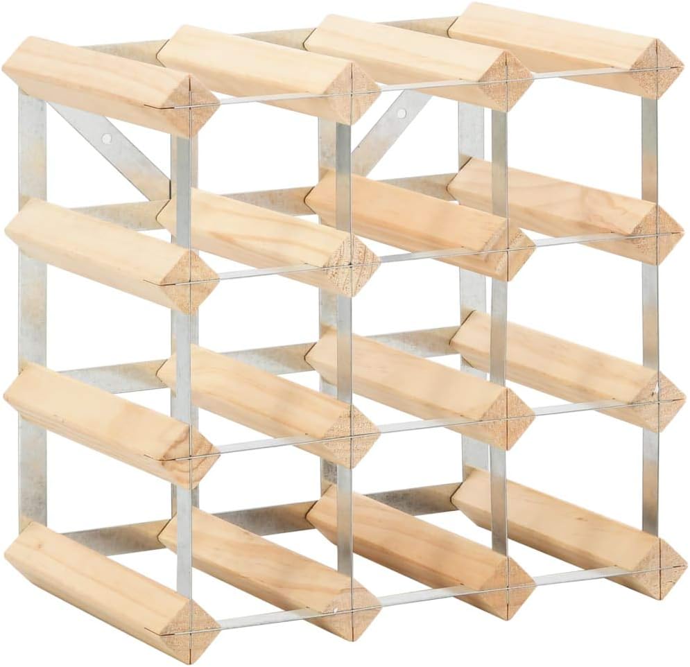 BIGBARLEY Freestanding Wine Rack for 12 Bottles