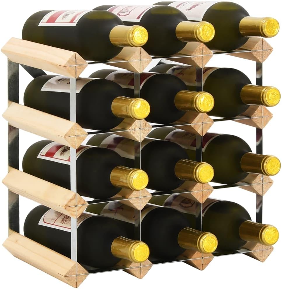 THOYTOUI 12-Bottle Wine Rack with Wall Mount