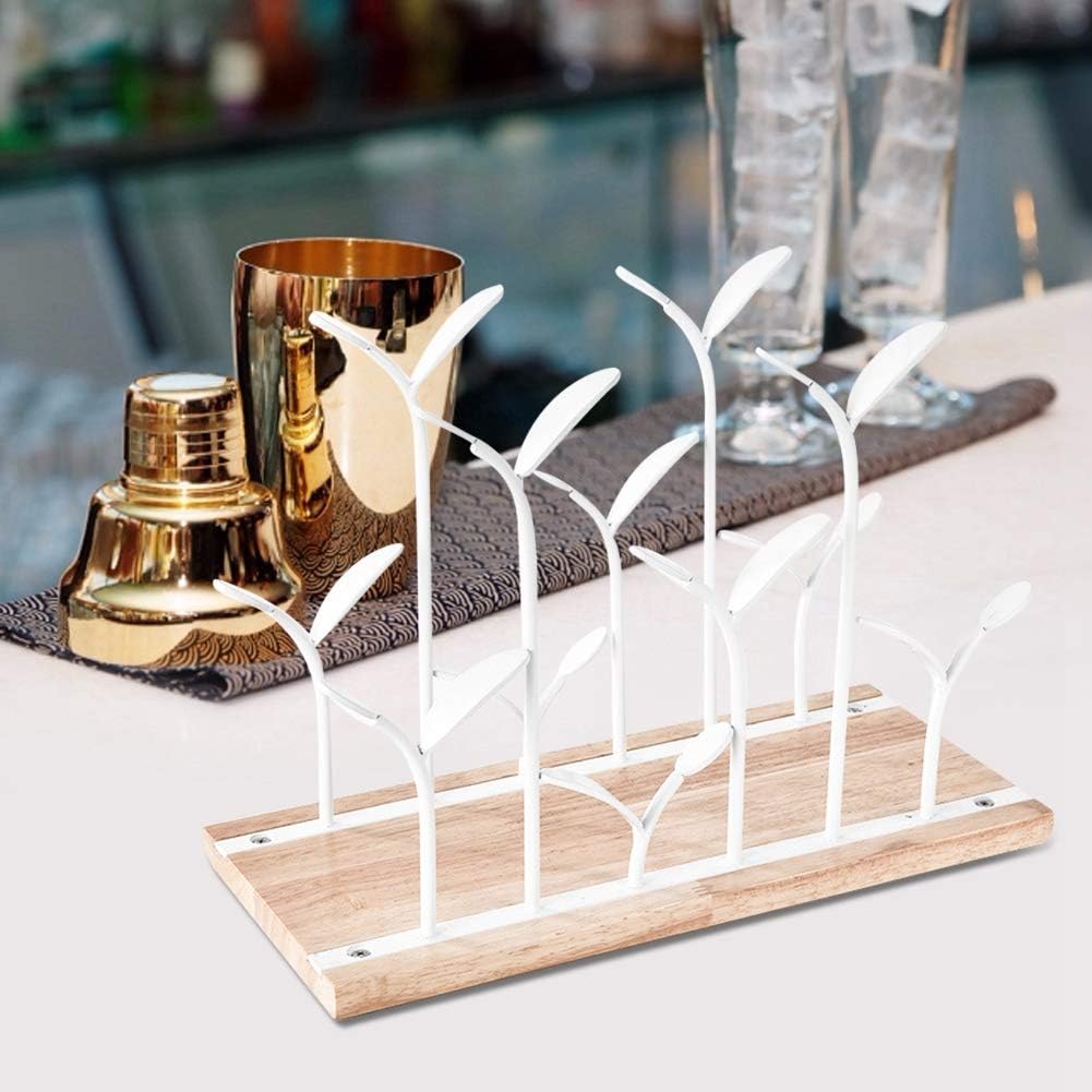 Freestanding Wine Rack for 6 Bottles White Desktop Holder