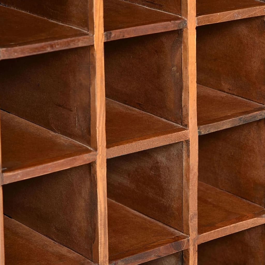 VRAXO 16-Bottle Wine Rack Reclaimed Wood Industrial Style