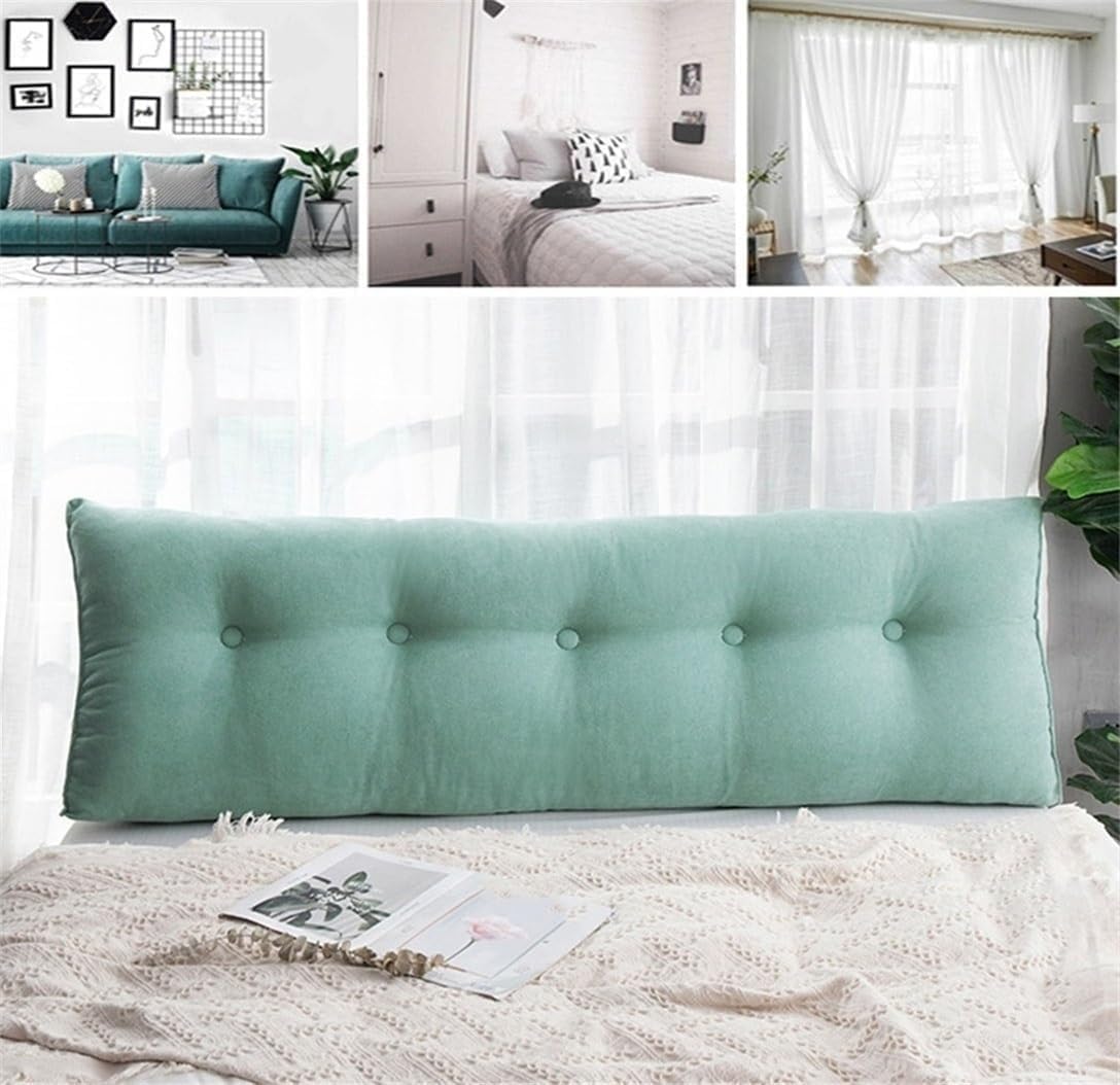 HIOSIEFUO Bed Sofa Triangular Reading Pillow Yellow 100cm