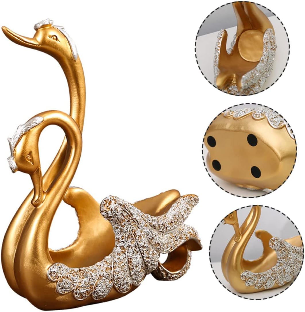 Ciieeo Resin Swan Wine Holder Elegant Display Stand