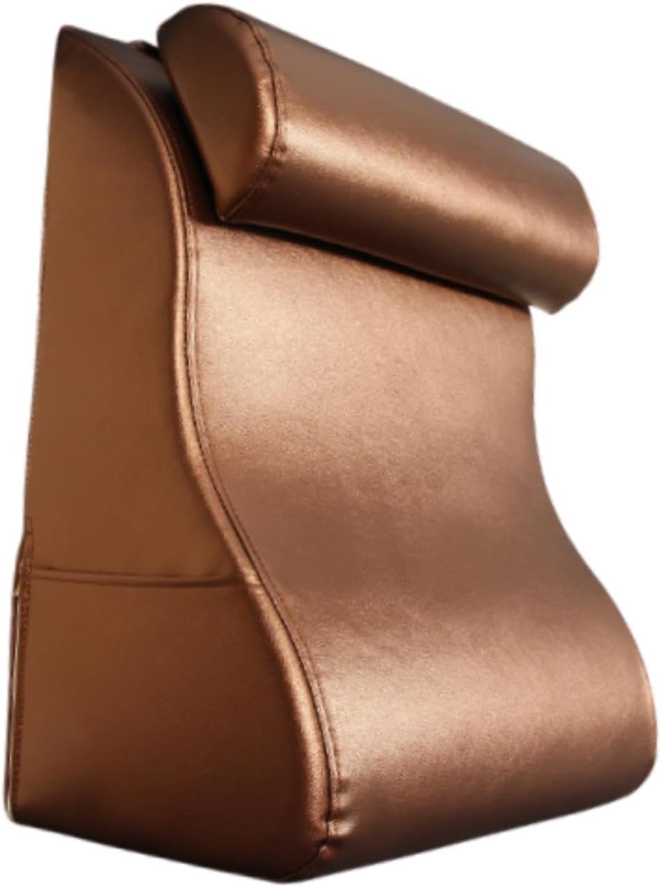 JISADER Headboard Wedge Support Pillows Lightweight Portable Brown