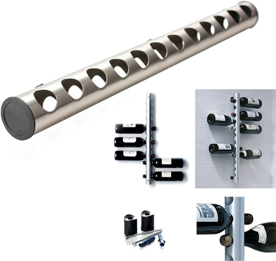 Stainless Steel Wall-Mounted Wine Rack 12 Bottles 1