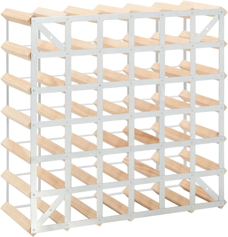 Aisifx Wine Rack for 42 Bottles Solid Pinewood