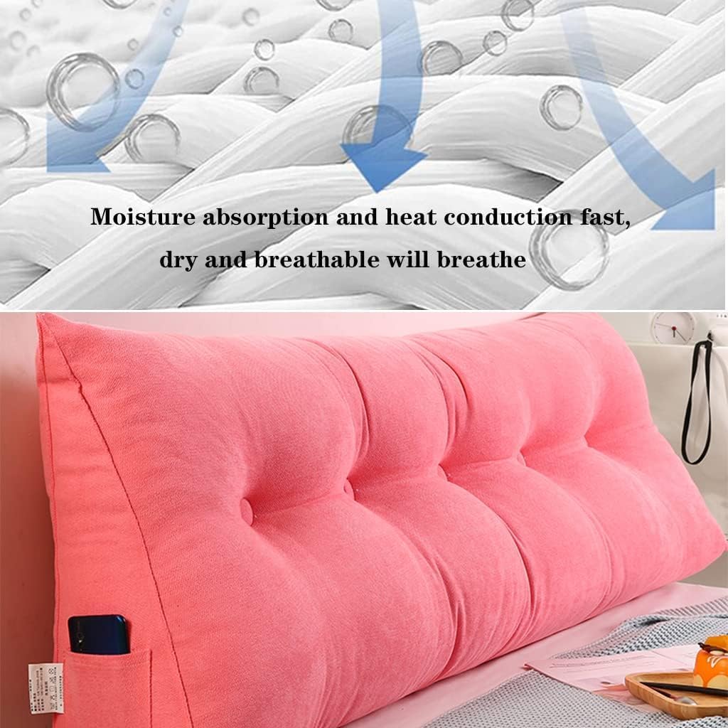 COZMAX Headboard Wedge Pillow - Pink 59inch