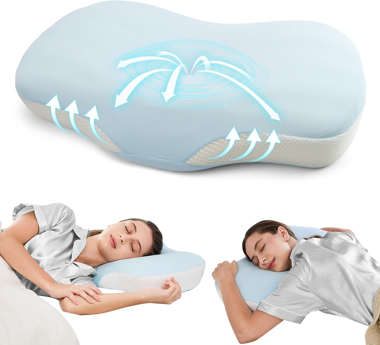 JOYENERGY Ergonomic Cervical Pillow with Memory Foam