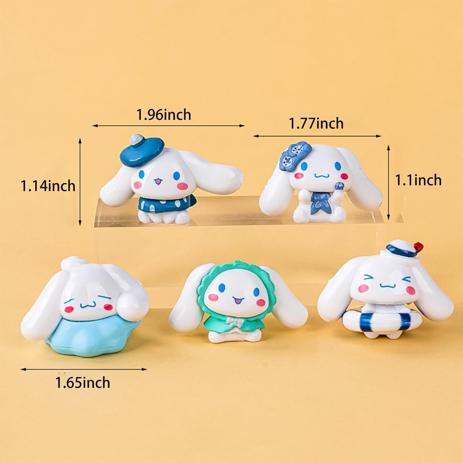 Educatgame Kawaii Anime Cake Topper Set